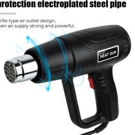 Resim Rowermax Sıcak Hava Tabancası 2000 Watt Çift Kademeli Termik Koruma Sıcak Hava Makinesi 