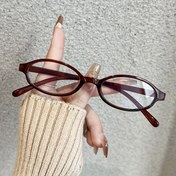 Resim 1 Çift Kadın Küçük Yuvarlak/Oval Tam Çerçeve Gözlük - Kaplumbağa Kabuğu Kahverengi Çerçeve, Hafif Şık Gözlük, Okuma, Bilgisayar ve Günlük Kullanım İçin Küçük Boy Numarasız Gözlük, Vintage Tarzı Küçük Yüz İçin Uygun Çerçeve 