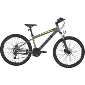 Resim Bisan Cooper Dağ Bisikleti 35 cm Hd 26 Jant 21 Vites Füme Siyah Sarı 