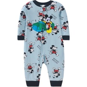 Resim Inbebe Fermuarlı Tulum 2 Yaşına Kadar 337967949 Açık Mavi 