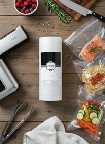 Resim VI'ORIO 10 Metre Tırtıklı Rulo Vakum Poşeti Torbası (SEÇENEKLİ) (20 cm) 