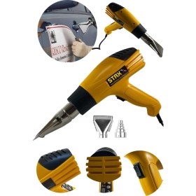 Resim Normadia 4000W Termik Korumalı Profesyonel Sıcak Hava Tabancası 900°C Max 