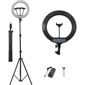 Resim Asfal 210 cm Tripod -Led Halka Işık Youtuber Tiktok Makyaj Stüdyo Işığı Ring Light 