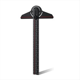 Resim Dadata Açı Bulucu Itfaiyeci Anya Gösterge 13 Inç Ahşap Cetveli ile Ayarlanabilir Alüminyum Yapım Koruyucular Siyah (Yurt Dışından) 