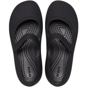 Resim Crocs Brooklyn Flat Kız Çocuk Sandalet 209429-001 Siyah 