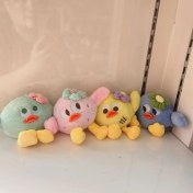 Resim Dzjjna Yeni 1 Adet Dört Inç Iyi Şanslar Karikatür Peluş Oyuncak Bebek Anahtarlık Sevimli Bebek Anahtar Küçük Kolye Seti (Yurt Dışından) 