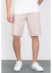 Resim Erkek Rose Pink Baggy Fit Rahat Kesim Pamuk Loose Jeans Şort Martin-Rose Pink 001 