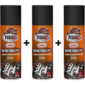 Resim TRAX Susuz Motor Temizleme Spreyi Motor Parlatıcı Sprey 500 ml 3 Adet 