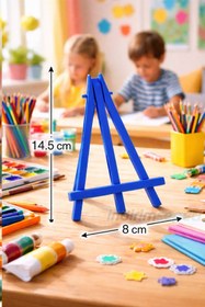 Resim Mini Plastik Şövale 14,5 cm x 8 cm - Küçük Boy Resim Standı | Çocuklar İçin Masaüstü Şövale 1 Adet 