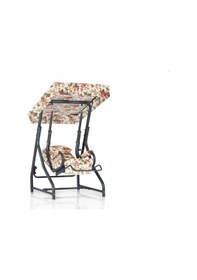 Resim Camellia Gül Desenli Tek Kişilik Bahçe Balkon Teras Salıncağı Renkli 