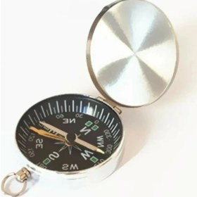 Resim Kuzgun Ticaret Mini Taşınabilir Kapaklı Cep Saati Model Alüminyum Iğne Kılıtlı Pusula G451 