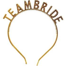 Resim Altın Renk Team Bride Taç – Gelin ve Nedime Tacı 