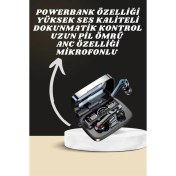 Resim Dijital Göstergeli Powerbank Kulaklık ve 7 Kordonlu Yeni Nesil Akıllı Saat Amoled Ekran 