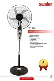 Resim Süsler Sv-1805 Poyraz Ayaklı 5 Kanatlı Vantilatör Ayaklı Vantilatör Süsler SV-1805 