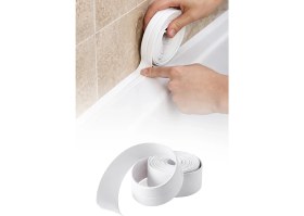 Resim Omilife Su Sızdırmaz İzolasyon Bandı 3.2 m Yapışkanlı Lavabo Küvet Kenar Koruma Şeridi Bant 