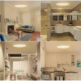 Resim Modern 24W Ledli Metal Aydınlatma 3200K Gün Işığı Banyo Balkon Wc Işıklandırması 