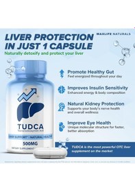 Resim Maxlife Naturals Tudca Liver Tauroursodeoxycholic Acid Bile Salts Gallbladder Support Digestive Bala 
