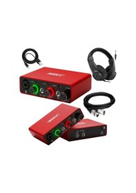 Resim Midex Glx 700rd H Üst Segment Usb Stüdyo Ses Kartı 2 Giriş 2 Çıkış 24bit/192khz Kulaklık Ve Kablo Dahil 