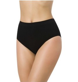 Resim Emay 3002 Seamless Mama Slip Külot Siyah-siyah Siyah 