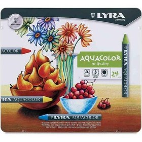 Resim Lyra Aquacolor Sulandırılabilir Pastel Boya 24'lü Metal Kutu 