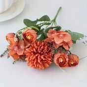 Resim 1 adet Suni Çiçek Buketi, Plastik Çiçekler Ev Dekoru, Düğün, Nişan, İlkbahar ve Yaz Bahçesi, Masa Süslemesi, Şükran Günü, Sevgililer Günü, Anneler Günü, Mezuniyet, Ramazan için İdeal - Kap Não Dahil Değil 