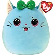 Resim TY Kirra Fiyonklu Mavi Kedi Squishy 35 Cm 