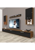 Resim Decoraktiv Eko 270da Slm Tv Ünitesi Tv Sehpası Ceviz - Siyah 