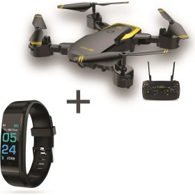 Resim Corby CX007 Zoom Pro Smart Katlanabilir Drone + Polosmart PSSW01 Akıllı Bileklik 