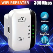 Resim WiFi Genişleticisi - 300Mbps, Derin Nüfuzlu Sinyal Güçlendirici, 35 Cihaza Destek, Tek Tıkla Kurulum, Ev, Ofis ve Kafe Kullanımı İçin Ethernet Portu Dahil—EU Fişi 