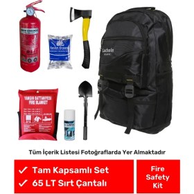 Resim Orijinal Fire Safety Kit Tam Kapsamlı Hazır Yangın Tüpü & Battaniyesi Dahil Acil Durum Sırt Çantası Ev Tipi Için Seti ve Paketi Kiti Lch 
