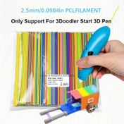 Resim 299 adet 2.5mm PCL 3D Yazıcı Filamenti - 10 Canlı Renkler Düşük Sıcaklıkta Eritme (60-90°C) Uzun Lifli, Pürüzsüz 3D Baskı için, 3D Kalemler & FDM/FFF 3D Yazıcılarla Uyumlu, El Sanatları Malzemeleri, Renkli İplikler, DIY Projeler, Yaratıcı Baskı, Dayanıklı Baskı, Hobi Yazıcılar 