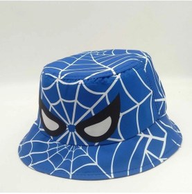 Resim Shopiolog Çocuk Kova Şapka Erkek Örümcek Adam Balıkçı Kova Şapka Spiderman 