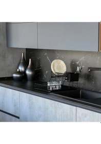 Resim Hagenömür Boyu Paslanmaz Iki Katlı Bulaşıklık Bulaşık Sepeti 