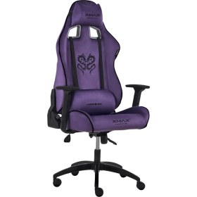 Resim XMAX / Rio Plus Balerion Terletmez Kadife Kumaş Mor Gaming Oyuncu Koltuğu / 120 kg Taşır 