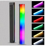Resim Dofolink 32cm Rgb Flaş Işık Çubuğu, 2500k-9000k Renk Sıcaklığı, 21 Işık Efekti, Parlaklık Ayarlanabilir, Dahili Pil, Manyetik Tasarım 