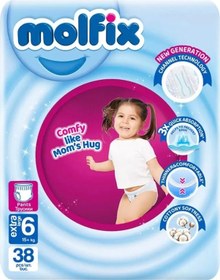 Resim Molfix Külot Bez 6 Beden Jumbo Paket 5+ Kg 38 Adet 
