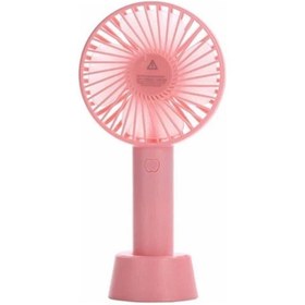 Resim Adista Şarjlı Fan Minitaşınabilir El Ve Masa Üstü 3 Kademeli Vantilatör Fanı Soğutucu Vantilatör-pembe 