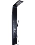 Resim Sam Banyo Toscana Yuvarlak Jetli Duş Paneli Siyah 