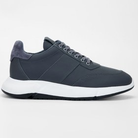 Resim Valmenti Erkek Gri Hakiki Deri Sneakers & Spor Ayakkabı 