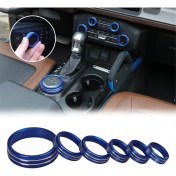 Resim Steellaar Mavi Için Klima Far Anahtarı Düğmesi Kapağı (Yurt Dışından) 