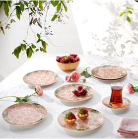 Resim Schafer Sorte Pasta Seti 6 Parça-Pembe 