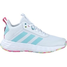 Resim Adidas Ownthegame 2.0 K Çocuk Beyaz Basketbol Ayakkabısı Çok Renkli 