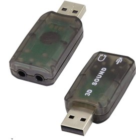 Resim aogo Usb Ses Kartı 3d Sound Tak Kullan Mic Kulaklık Mikrofon Çıkışı Masaüstü Dizüstü Harici Ses Kartı 