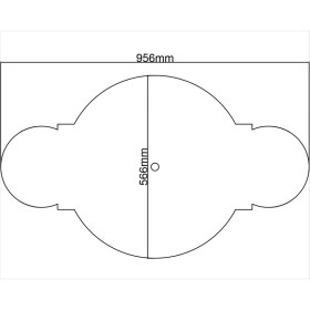 Resim Motifpiyer Lamba Tavan Göbeği-48-56 x 95 cm-2 Adet 