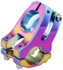Resim Bisiklet Kısa Gidon Boğazı Wake Alüminyum Rainbow Rengarenk Yedek Parça 31,8mm 