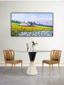 Resim Yağlı Boya Tablo %100 El Yapımı 105cmx65cm Manzara Doğa 