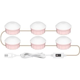 Resim Rogfer Led Makyaj Lambası Ayna Ön Güzellik Dolgu Işığı El Sweep Sensation Lamba, Güç Kaynağı: 6 Ampüller, Size:6 Bulbs Diğer Diğer 