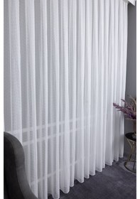 Resim Evrim 1/2.5 Normal Pileli Ütü İstemez Kırışmaz Yeni Sezon Salon Oda Tül Perdesi Ekru 