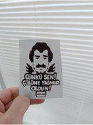 Resim Çünkü Sen... Sticker Renkli Baskı Baskes 1 Adet 10x6,5 