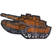 Resim Aplike Ütü İle Yapışan Tank Turuncu Arma 4x3 cm 